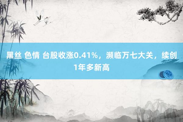 黑丝 色情 台股收涨0.41%，濒临万七大关，续创1年多新高