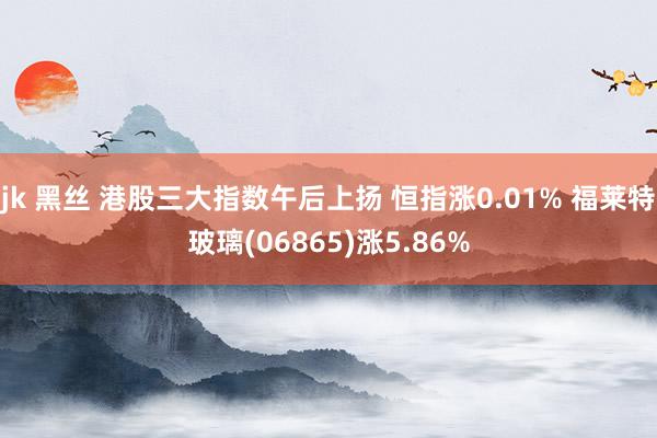 jk 黑丝 港股三大指数午后上扬 恒指涨0.01% 福莱特玻璃(06865)涨5.86%