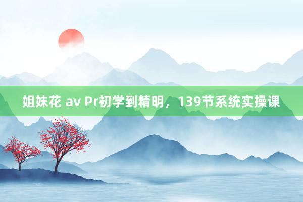 姐妹花 av Pr初学到精明，139节系统实操课